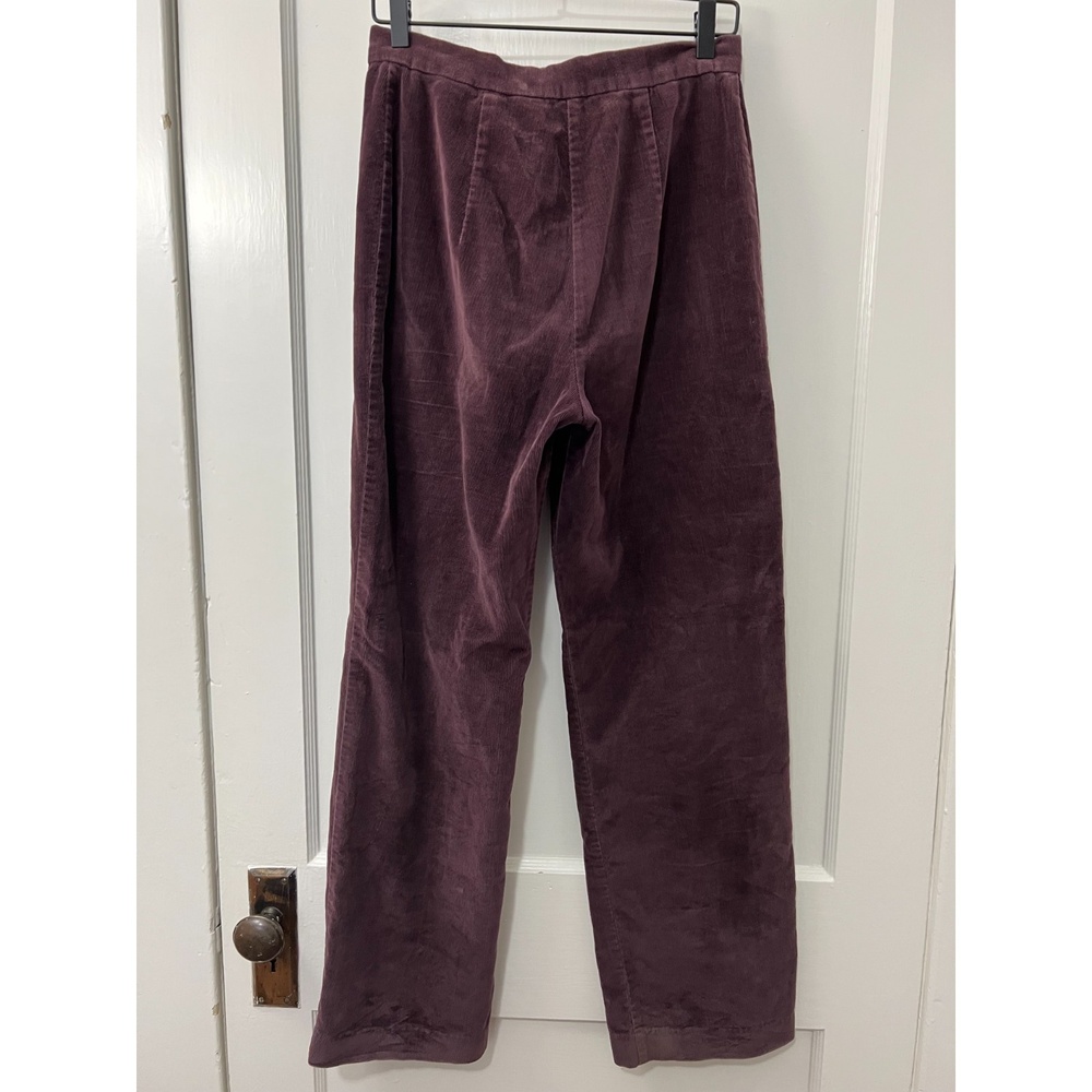 Vintage Dimension V Women's Purple Corduroy Pants High Rise Size 12 (28" Waist) - Picture 2 of 11